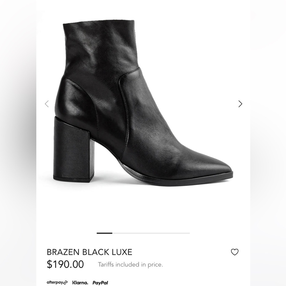 Tony Bianco Brazen Black Luxe Block Heel Boots